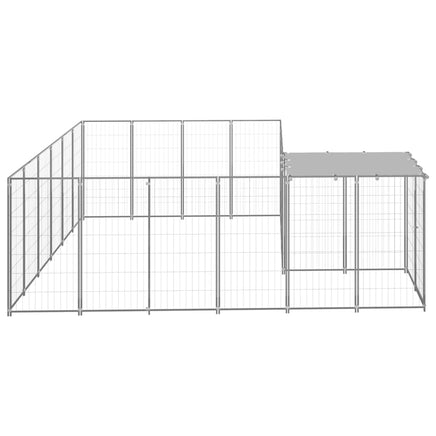 Dog Kennel Silver 8.47 m² Steel Kings Warehouse 