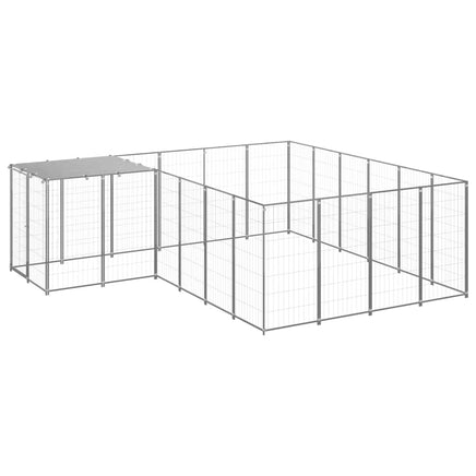 Dog Kennel Silver 8.47 m² Steel Kings Warehouse 