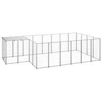 Dog Kennel Silver 8.47 m² Steel Kings Warehouse 