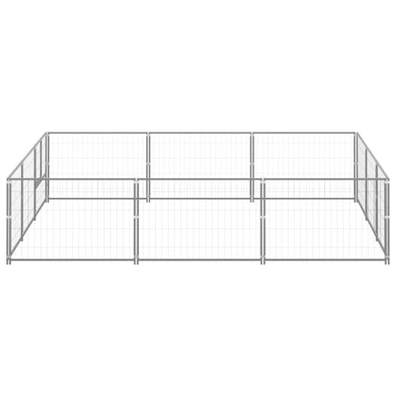 Dog Kennel Silver 9 m² Steel Kings Warehouse 