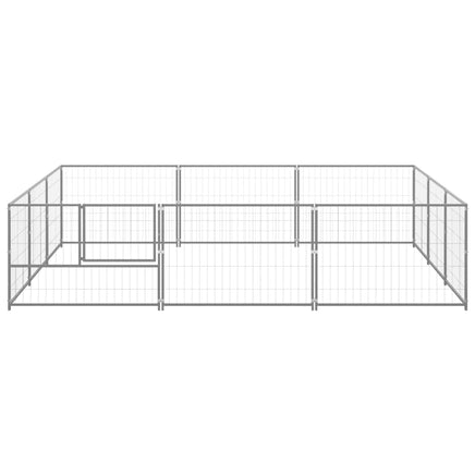 Dog Kennel Silver 9 m² Steel Kings Warehouse 