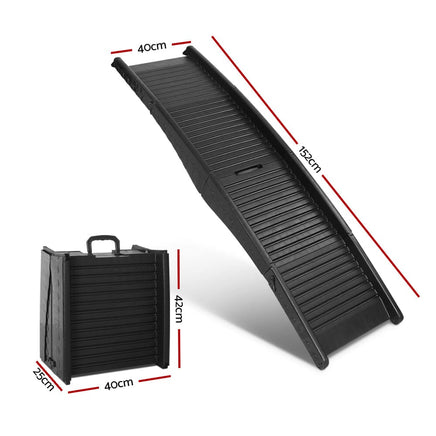 Dog Ramp Dog Steps Pet Car Suv Travel Stair Foldable Portable Ladder Plastic cat supplies Kings Warehouse 