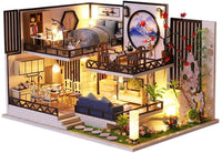 Dollhouse Miniature with Furniture Kit Plus Dust Proof and Music Movement - Bamboo Fragrance (1:24 Scale Creative Room Idea) Kings Warehouse 
