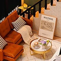 Dollhouse Miniature with Furniture Kit Plus Dust Proof and Music Movement - Comfortable room (1:24 Scale Creative Room Idea) Kings Warehouse 