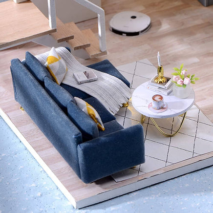 Dollhouse Miniature with Furniture Kit Plus Dust Proof and Music Movement - Cozy time (Valentine's Day Gift Idea) Kings Warehouse 