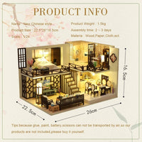 Dollhouse Miniature with Furniture Kit Plus Dust Proof and Music Movement - Creative Room (1:24 Scale Creative Room Idea) Kings Warehouse 