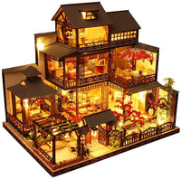 Dollhouse Miniature with Furniture Kit Plus Dust Proof and Music Movement - Giant Asia (1:24 Scale Creative Room Idea) Kings Warehouse 