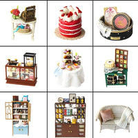 Dollhouse Miniature with Furniture Kit Plus Dust Proof and Music Movement - Rosa Garden Tea Kings Warehouse 