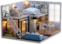 Dollhouse Miniature with Furniture Kit Plus Dust Proof and Music Movement - Valentine's Day Gift Idea Kings Warehouse 