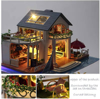 Dollhouse Miniature with Furniture, Wooden Dollhouse Kit Plus Dust Proof - M11 (1:24 Scale Creative Room Idea) Kings Warehouse 