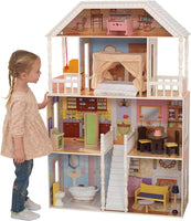 Dollhouse with Furniture for kids 120 x 42 x 14.5 cm (Model 1) Kings Warehouse 