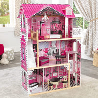 Dollhouse with Furniture for kids 120 x 83 x 40 cm (Model 6) Kings Warehouse 