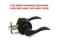 Door Handle Set Lever Passage Function Black Kings Warehouse 