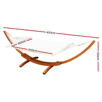 Double Hammock with Wooden Hammock Stand Kings Warehouse 