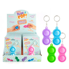 Double Push And Pop Keychain (Random Colour) Kings Warehouse 