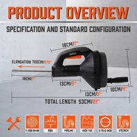 Drain Auger Drain Cleaner Unblocker Auger Sewage Pipe Cleaning Plumbing Tool Kings Warehouse 