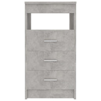 Drawer Cabinet Concrete Grey 40x50x76 cm Kings Warehouse 