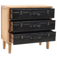 Drawer Cabinet Solid Fir Wood 80x36x75 cm Kings Warehouse 