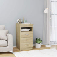 Drawer Cabinet Sonoma Oak 40x50x76 cm