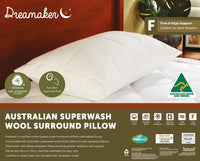 Dreamaker Australian Superwash Surround Pillow Kings Warehouse 