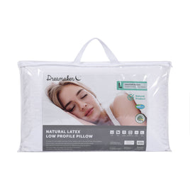 Dreamaker Latex Pillow - Low Profile Kings Warehouse 