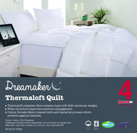 Dreamaker Thermaloft Quilt 400Gsm Double Bed Kings Warehouse 