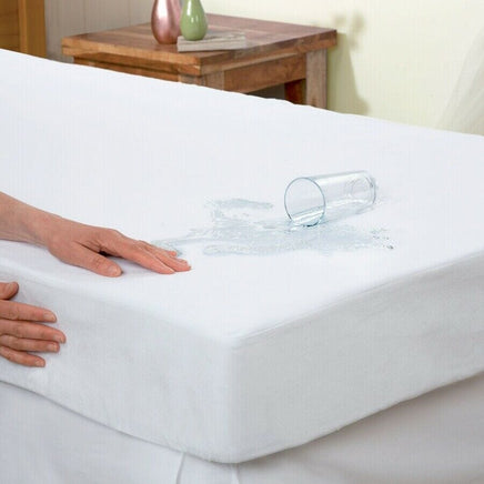 Dreamaker Waterproof Fitted Mattress Protector Queen Bed Kings Warehouse 