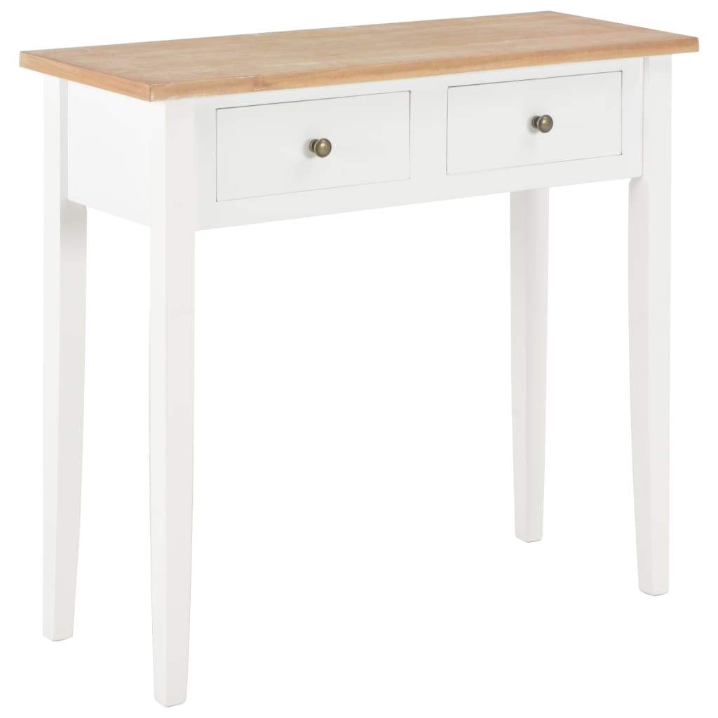 Dressing Console Table White 79x30x74 cm Wood Kings Warehouse 
