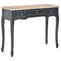 Dressing Console Table with 3 Drawers Black Kings Warehouse 