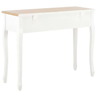 Dressing Console Table with 3 Drawers White Kings Warehouse 