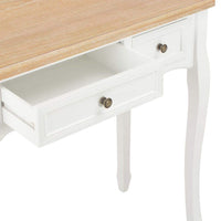 Dressing Console Table with 3 Drawers White Kings Warehouse 
