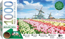 Dutch Windmills - 1000 Piece Puzzle (Includes Roll-Up Mat) Kings Warehouse 