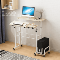 Ekkio Mobile Desk Detachable Sideboard British Maple EK-MD-104-VAC/EK-MD-104-YM KingsWarehouse 