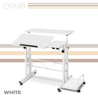 Ekkio Mobile Desk Detachable Sideboard White EK-MD-103-VAC/EK-MD-103-YM KingsWarehouse 