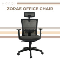 EKKIO Zorae - Office Chair (Black) EK-OC-100-SQ / EK-OC-100-BST KingsWarehouse 