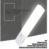 EL608 Rechargeable Infrared Motion Sensor Wall LED Night Light Torch (Cool White) Kings Warehouse 