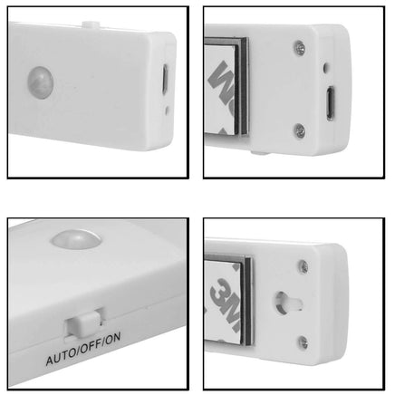 EL608 Rechargeable Infrared Motion Sensor Wall LED Night Light Torch (Cool White) Kings Warehouse 