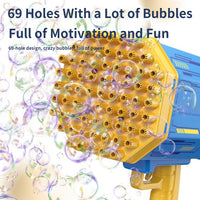 Electric Bubble Gun Machine Soap Bubbles Kids Adults Summer Outdoor Playtime Toy Kings Warehouse 