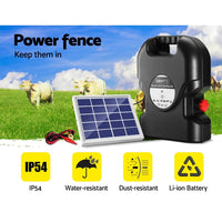 Electric Fence Energiser Solar Fencing Energizer Charger Farm Animal 15km 0.8J Kings Warehouse 