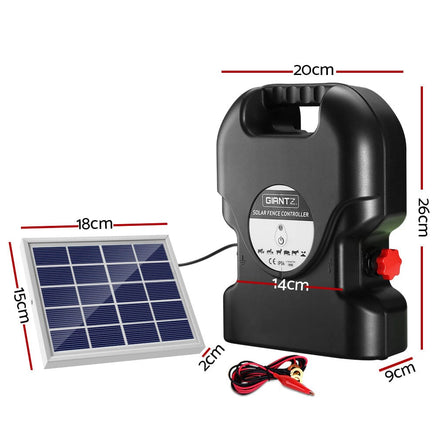 Electric Fence Energiser Solar Fencing Energizer Charger Farm Animal 15km 0.8J Kings Warehouse 