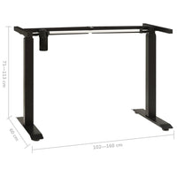 Electric Motorised Standing Desk Frame Height Adjustable Black Kings Warehouse 