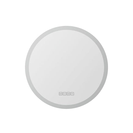 Embellir Bluetooth LED Wall Mirror With Light 50CM Bathroom Decor Round Mirrors Kings Warehouse 