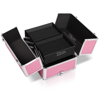Embellir Makeup Case Beauty Cosmetic Organiser Travel Portable Box Troley Vanity KingsWarehouse 