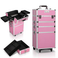 Embellir Makeup Case Beauty Cosmetic Organiser Travel Portable Box Troley Vanity KingsWarehouse 