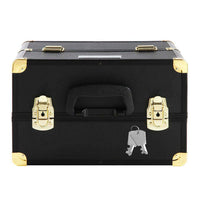 Embellir Portable Cosmetic Beauty Makeup Case - Black & Gold Kings Warehouse 