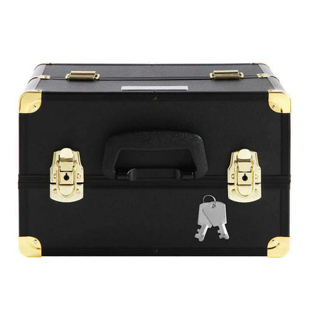 Embellir Portable Cosmetic Beauty Makeup Case - Black & Gold Kings Warehouse 