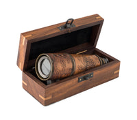 Embossed Leather 4 Draw - Spyglass Gift & Novelty KingsWarehouse 