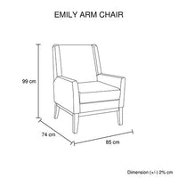 Emily Arm Chair Beige Colour Bar Stools & Chairs Kings Warehouse 
