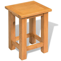End Table 27x24x37 cm Solid Oak Wood Kings Warehouse 