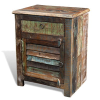 End Table with 1 Drawer 1 Door Reclaimed Wood FALSE Kings Warehouse 